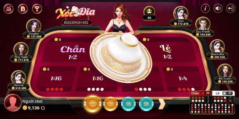Các lựa chọn cược trong game